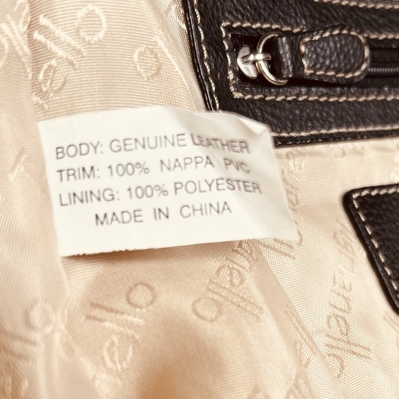 Tignanello Crossbody Shoulder Bag Black Pebbled Leather Organizer Purse Clean - Picture 11 of 11